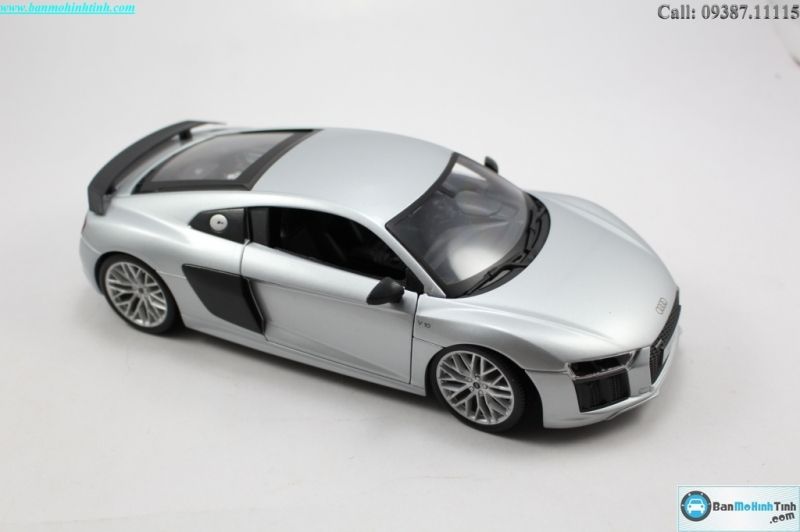 MÔ HÌNH AUDI R8 V10 PLUS SILVER 1:18 MAISTO