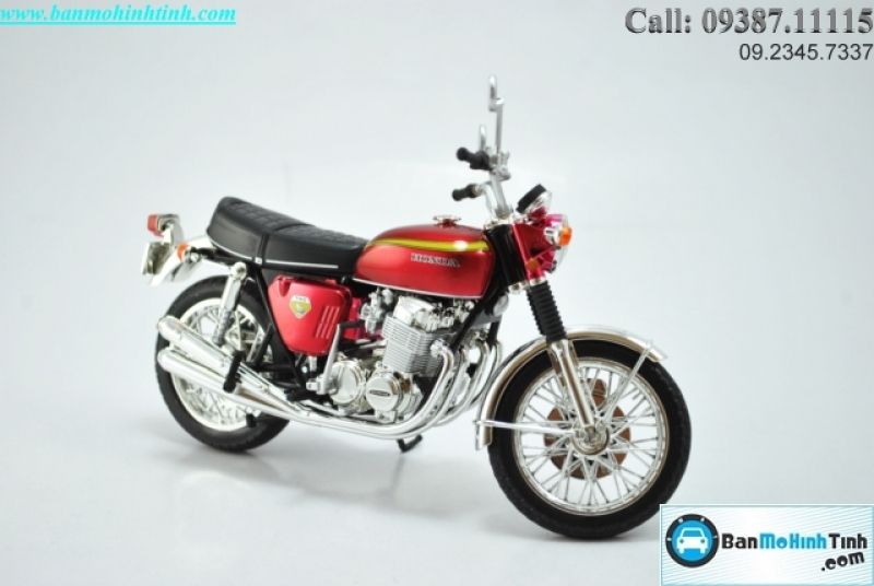  Mô hình xe mô tô  Honda Dream CB750FOUR Red 1:12 Joycity 