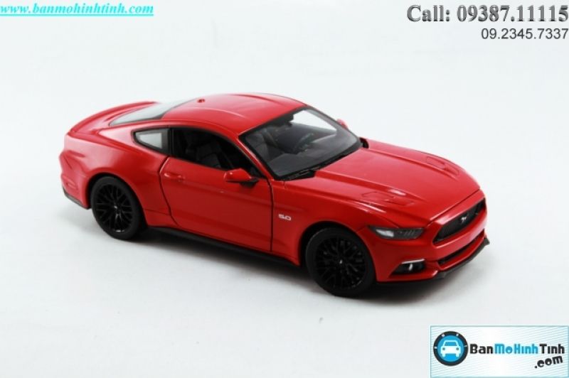 MÔ HÌNH FORD MUSTANG GT (2015) RED 1:24 WELLY