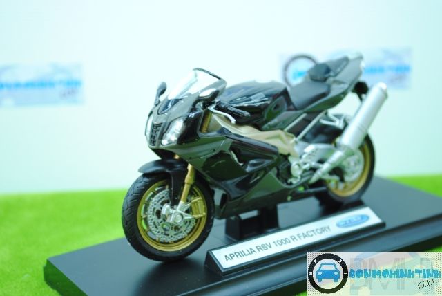  Mô hình xe mô tô  Aprilia RSV 1000 Factory 1:18 