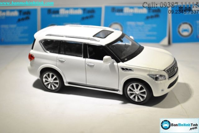MÔ HÌNH INFINITI QX 56 WHITE 1:32 UNI