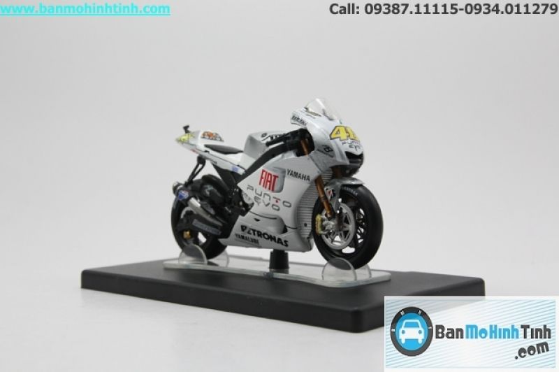 Mô hình xe mô tô Yamaha YZR-M1 46 Estoril 2009 1:18 LEO