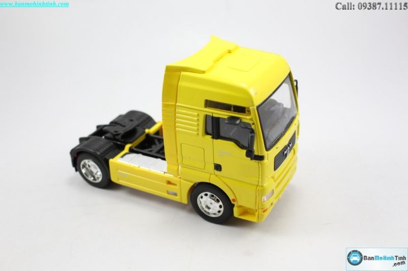  Mô hình đầu kéo Man TG5 10A Tractor Yellow 1:32 Welly 