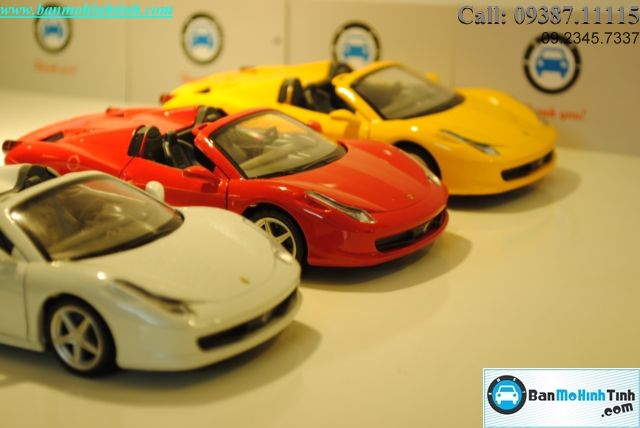 MÔ HÌNH FERRARI 458 ITALIA SPYDER RED 1:32 ALLOMETAL