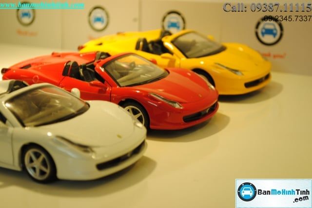 MÔ HÌNH FERRARI 458 ITALIA SPYDER RED 1:32 ALLOMETAL