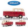 Mô hình xe Volkswagen Double Cabin Pick Up Convertible Red 1:36 Welly- 43603DT