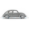 Mô hình xe Volkswagen Kafer Beetle 1955 1:18 Bburago