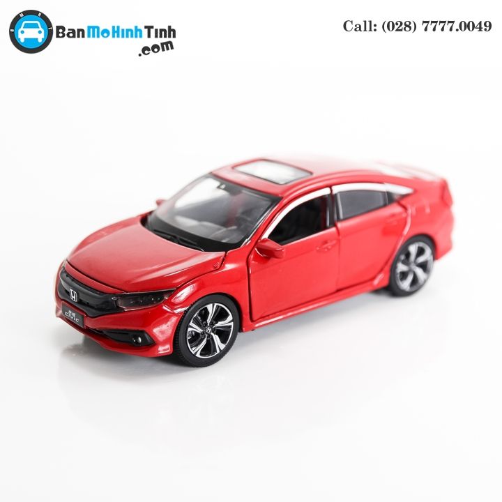 MÔ HÌNH HONDA CIVIC RED 1:32 JACKIE KIM