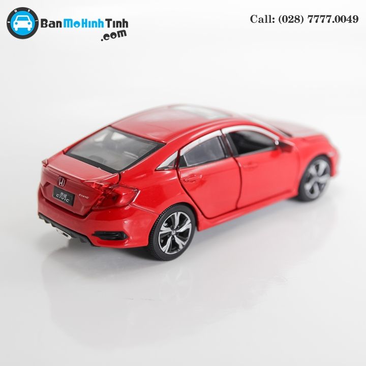 MÔ HÌNH HONDA CIVIC RED 1:32 JACKIE KIM
