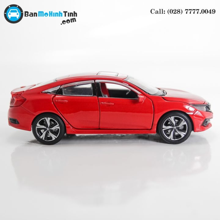 MÔ HÌNH HONDA CIVIC RED 1:32 JACKIE KIM
