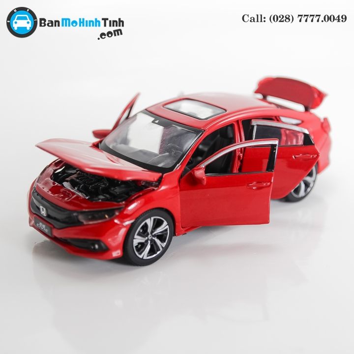MÔ HÌNH HONDA CIVIC RED 1:32 JACKIE KIM