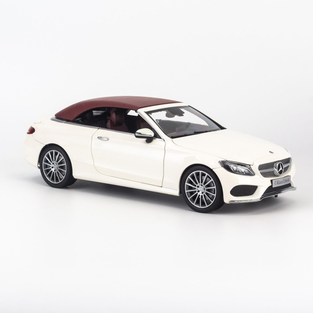 Mô hình xe thể thao Mercedes-Benz C250 Cabriolet 1:18 Iscale White