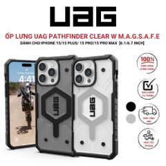 Ốp lưng UAG Pathfinder Magsafe/Clear 15 Pro/15 Pro Max