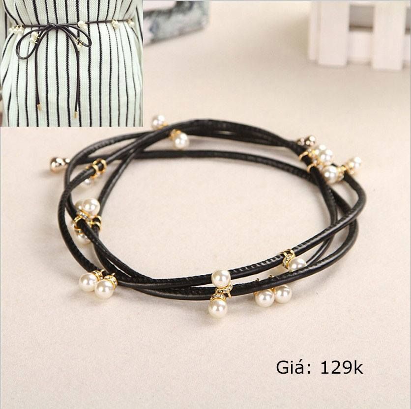 Madam Dzi Thắt lưng hạt châu đen