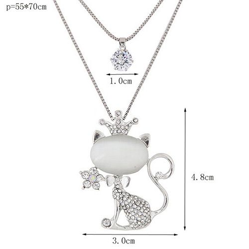 Vòng Cổ Mèo Bạc