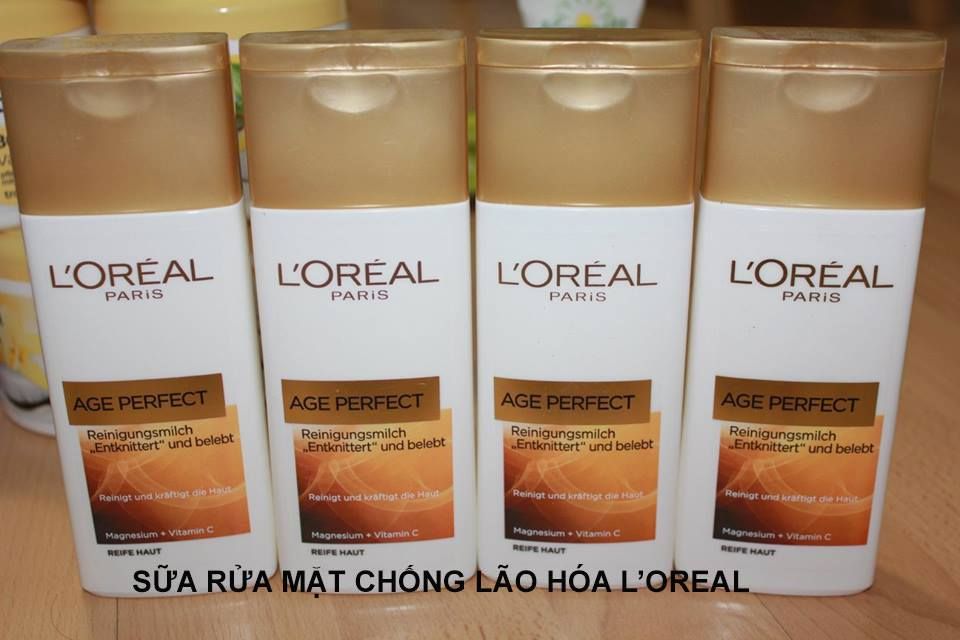 BỘ SỮA RỬA MẶT, NƯỚC HOA HỒNG CHỐNG LÃO HÓA - L'OREAL