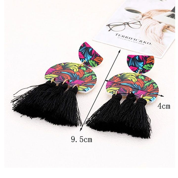 Bông tai thổ dân sắc màu
