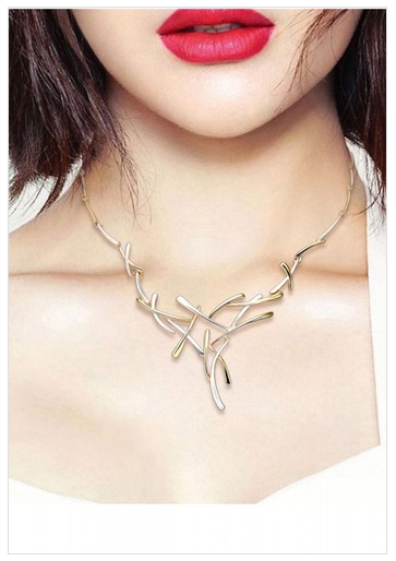 Madam Dzi Bộ Vòng Cổ Hình Xương Cá