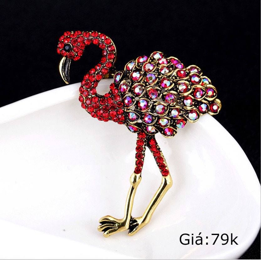 Cài áo Chim Hồng Hạc