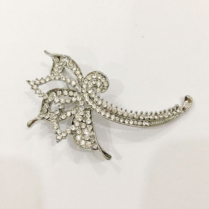 Cài áo cánh bướm bạc