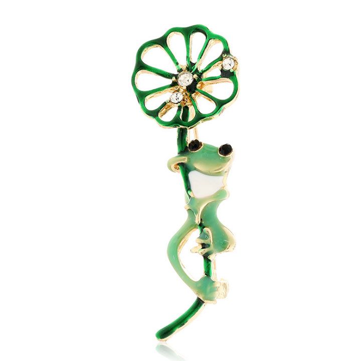 Cài áo chú ếch xanh