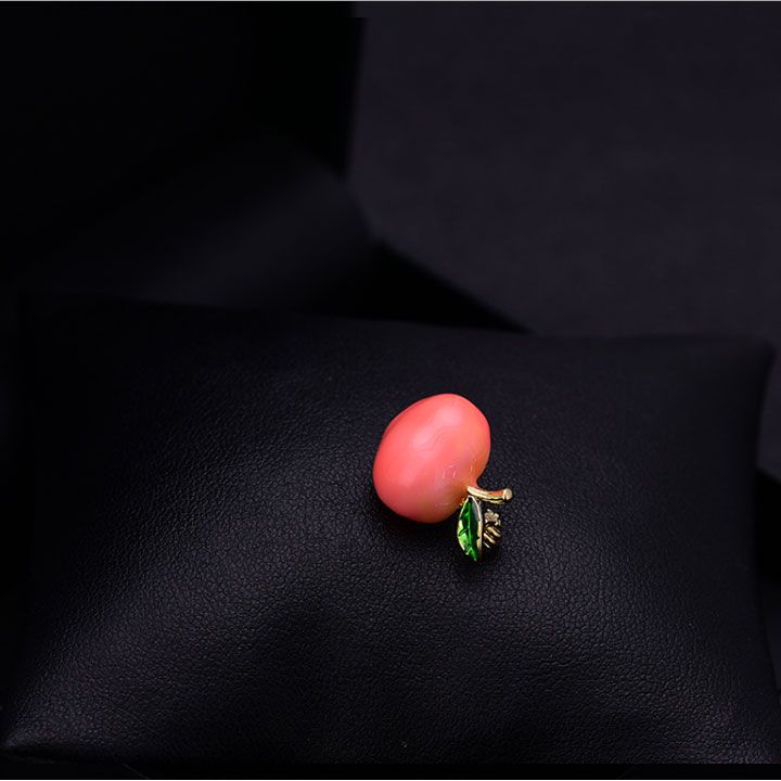 Cài áo quả đào cam