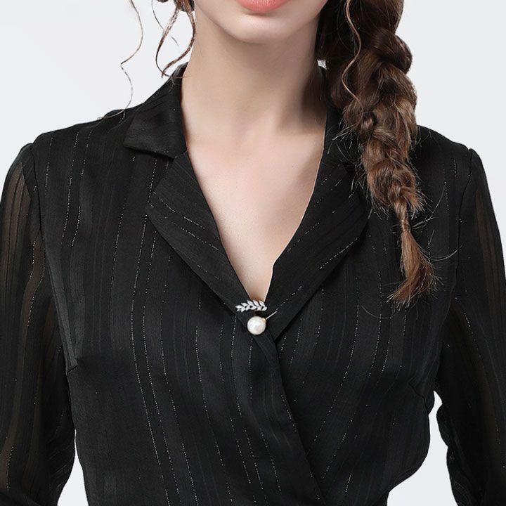 Cài hạt châu cành lá