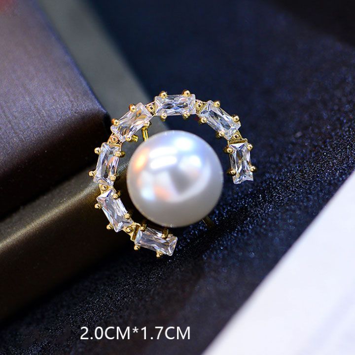 Cài hạt châu vòng tròn