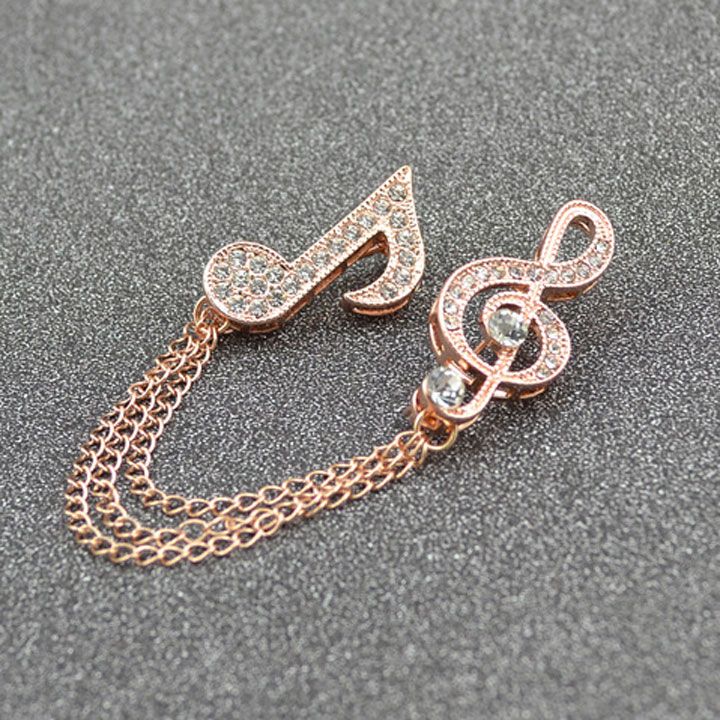 Cài áo nốt nhạc dây xích