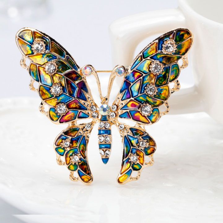 Cài áo cánh bướm colorful