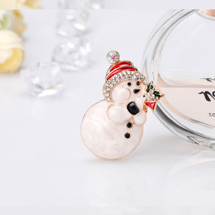 Cài áo người tuyết noel