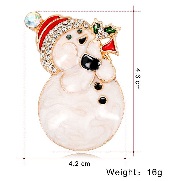 Cài áo người tuyết noel