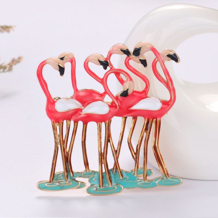 Cài áo chim hồng hạc