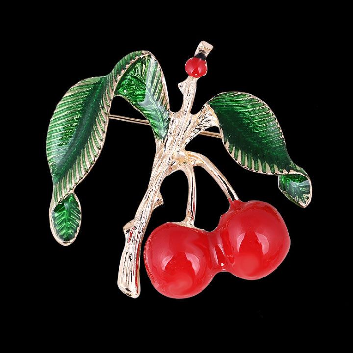 Cài áo cherry