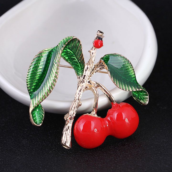 Cài áo cherry