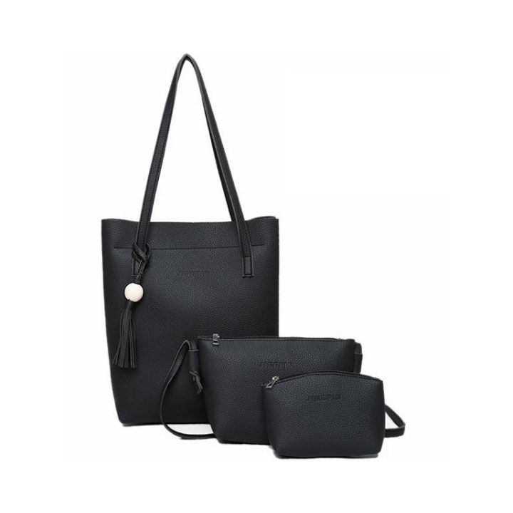 Madam Dzi Set 3 Túi Lót Da Lộn Đen