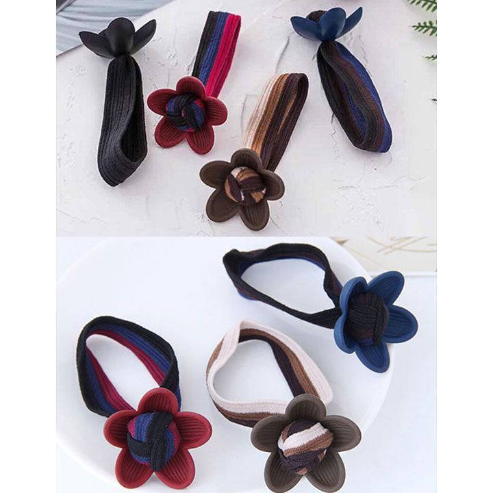Combo 4 cột tóc hình hoa