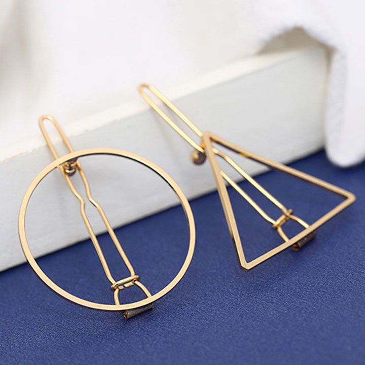 Combo kẹp tóc hình học