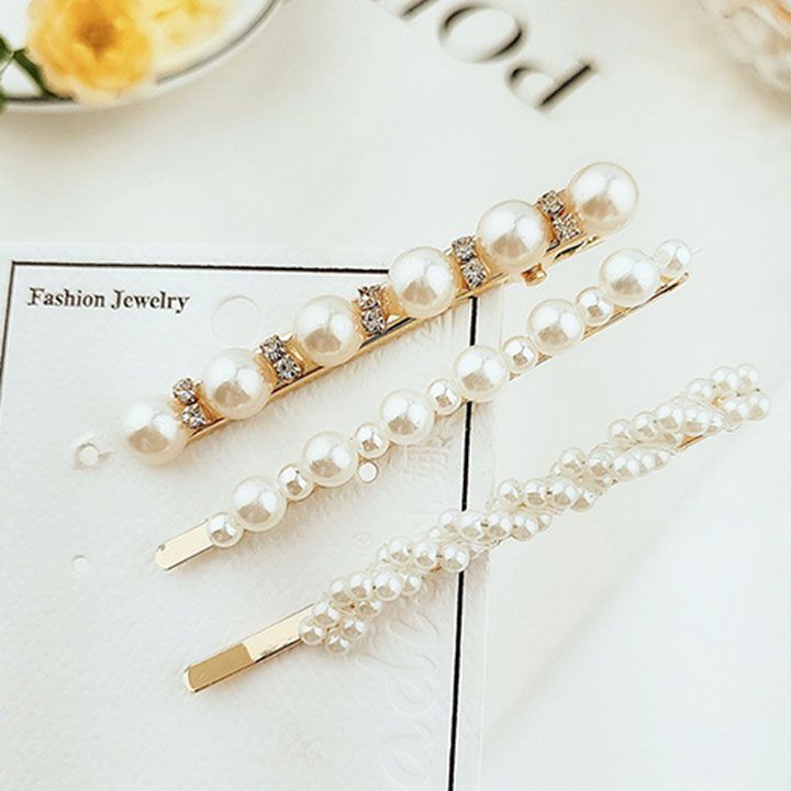 Kẹp tóc hạt châu