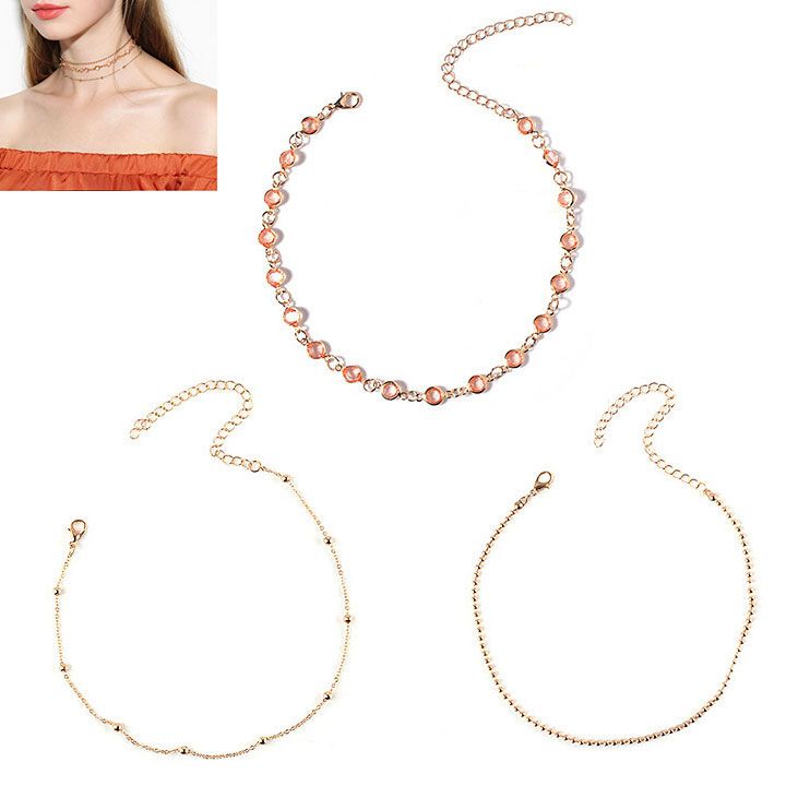 Set 3 vòng cổ sát cổ