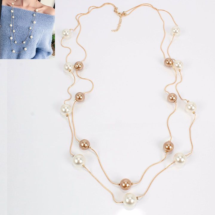 Vòng Cổ Layer Hạt Châu