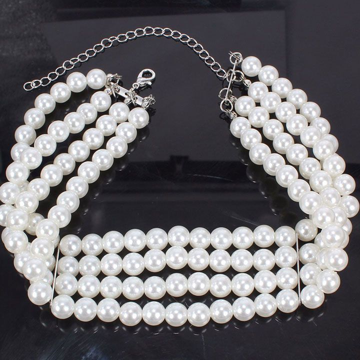 Set Vòng Cổ Bông Tai Hạt Châu