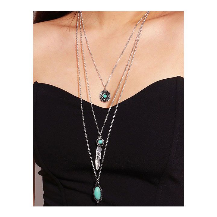 Vòng Cổ Layer Chiếc Lá