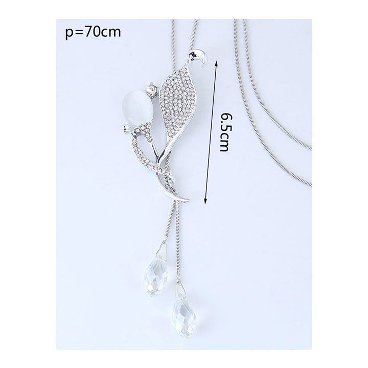 Vòng Cổ Lá Bạc