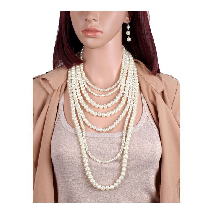 Bộ vòng cổ chuỗi hạt châu