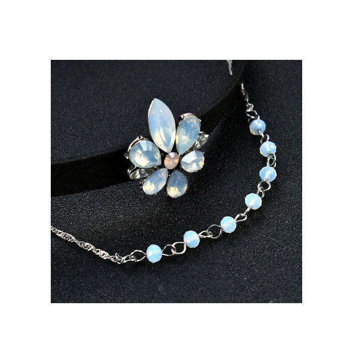 Bộ vòng cổ choker hoa pha lê