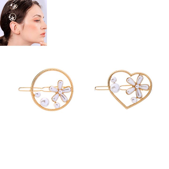 Combo kẹp tóc hoa nổi