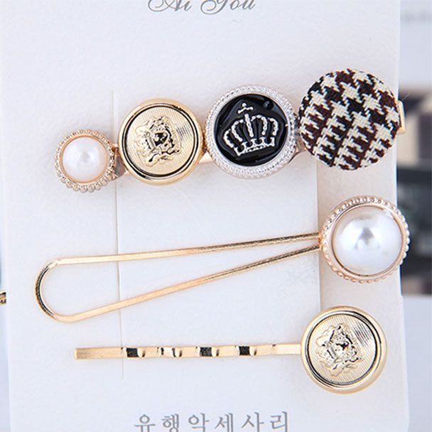 Combo kẹp tóc hạt châu