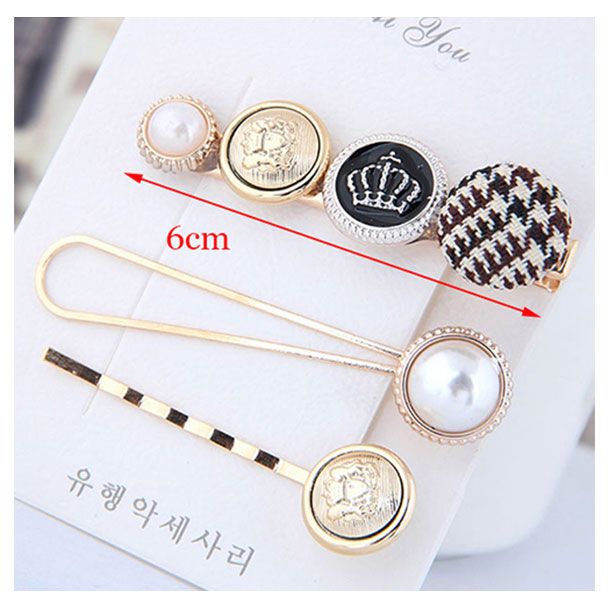 Combo kẹp tóc hạt châu