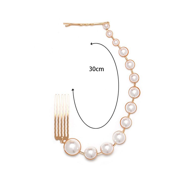 Lược kẹp tóc hạt châu